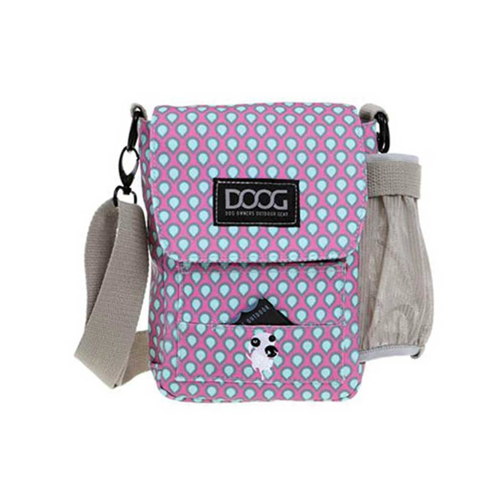 Doog Shoulder Bag in various colors with adjustable strap and waterproof features, perfect for dog walking.