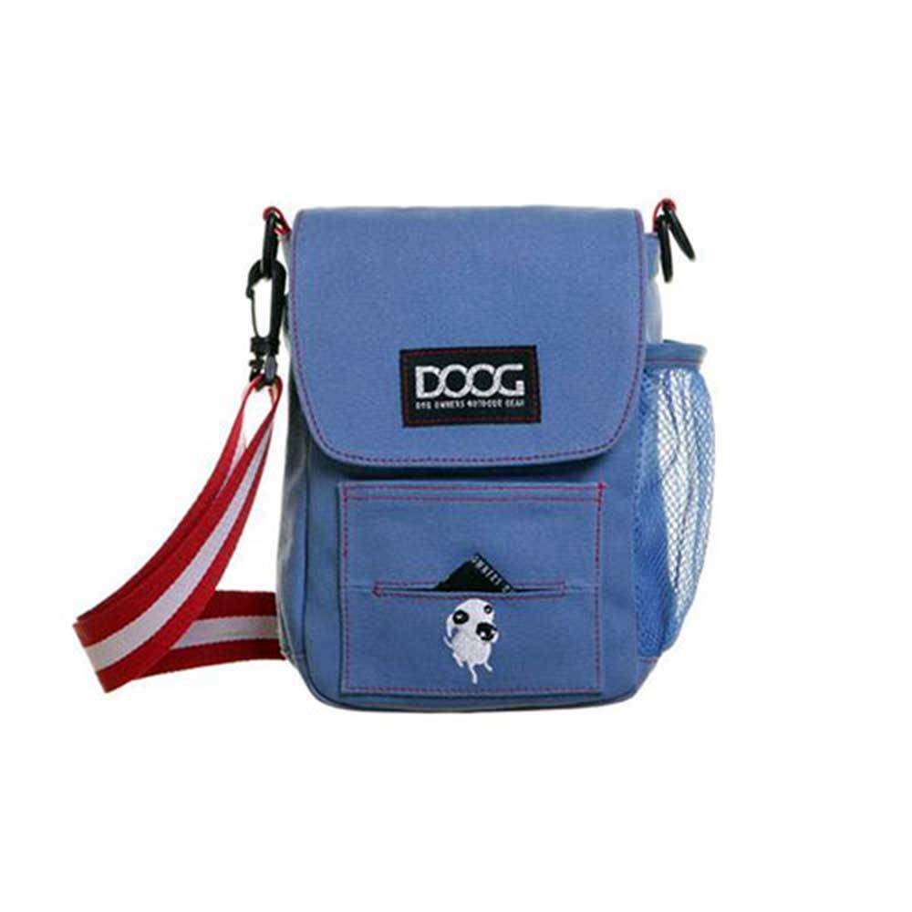 Doog Shoulder Bag in various colors with adjustable strap and waterproof features, perfect for dog walking.