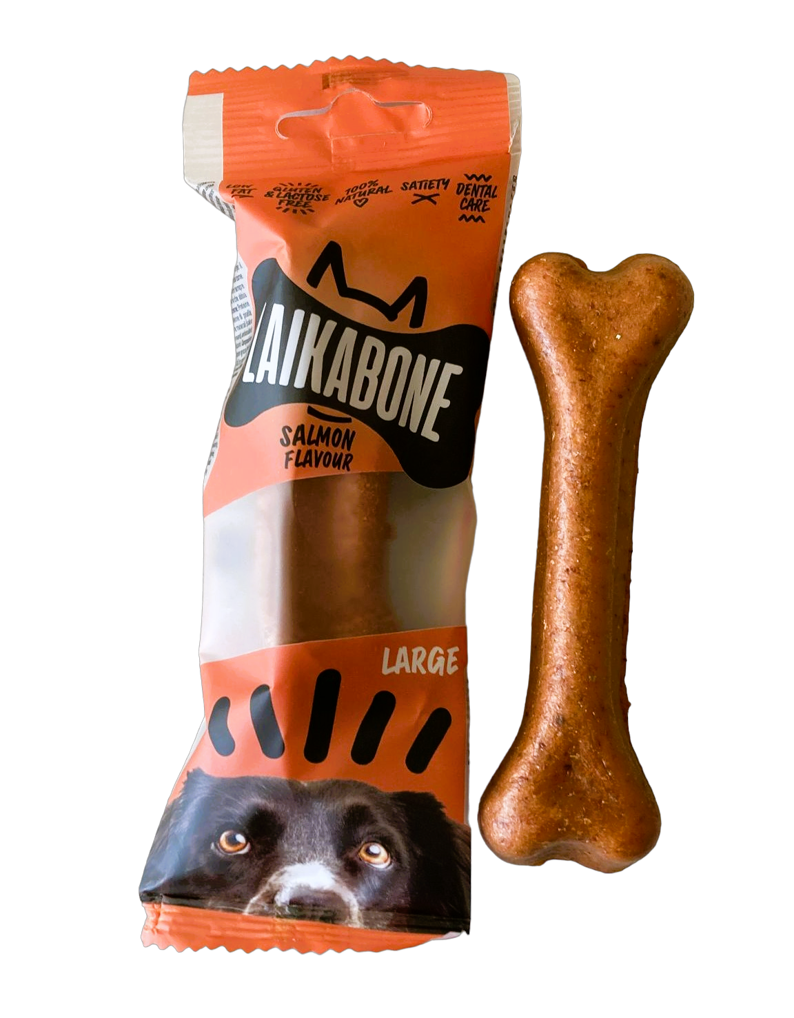 A box of Dog Treats Cheese & Ham/Bacon Chew, featuring natural ingredients and a delicious flavor for dogs.