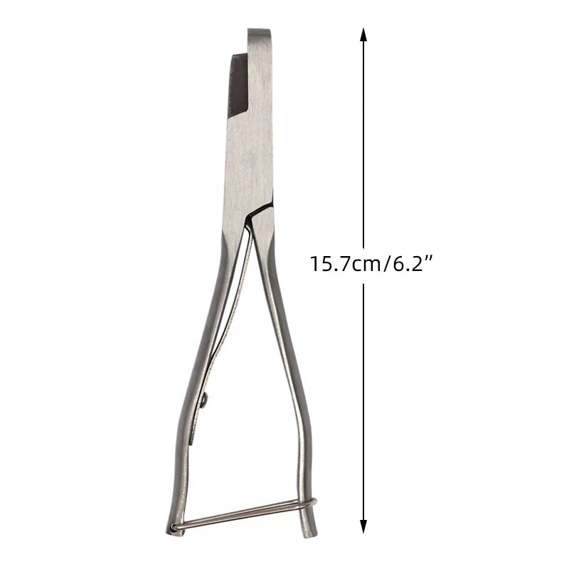 Stainless steel Ear Notcher Plier designed for marking pigs and livestock, featuring ergonomic handles and U/V shape options.