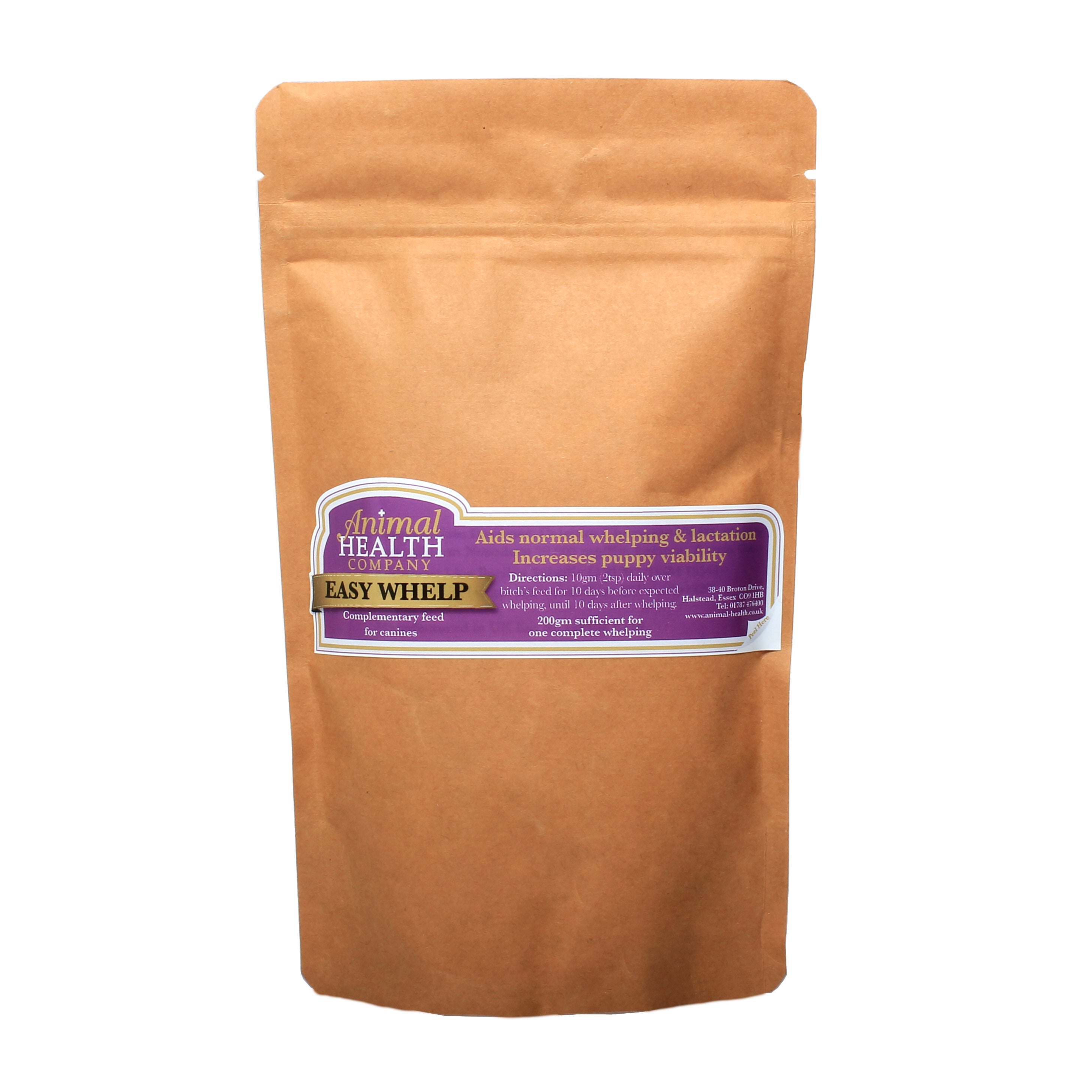 Easy Whelp 200g supplement for pregnant dogs, designed to support whelping and lactation for healthier puppies.