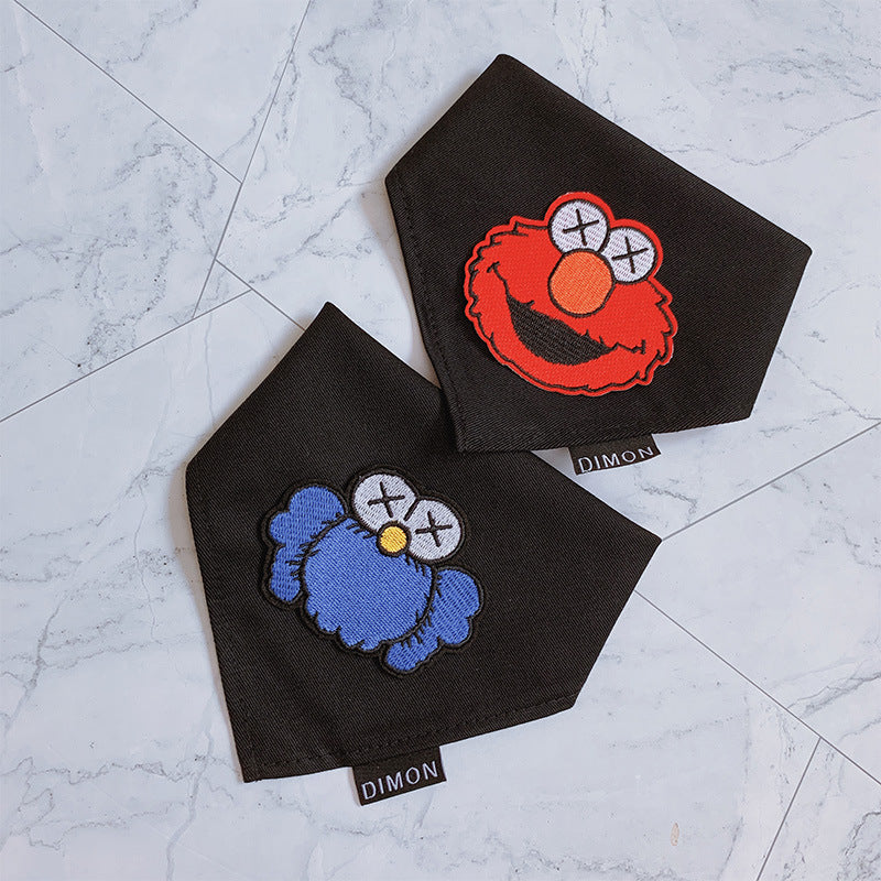 Elmo Bibs for cats, featuring vibrant colors and a durable design, perfect for special occasions and everyday wear.