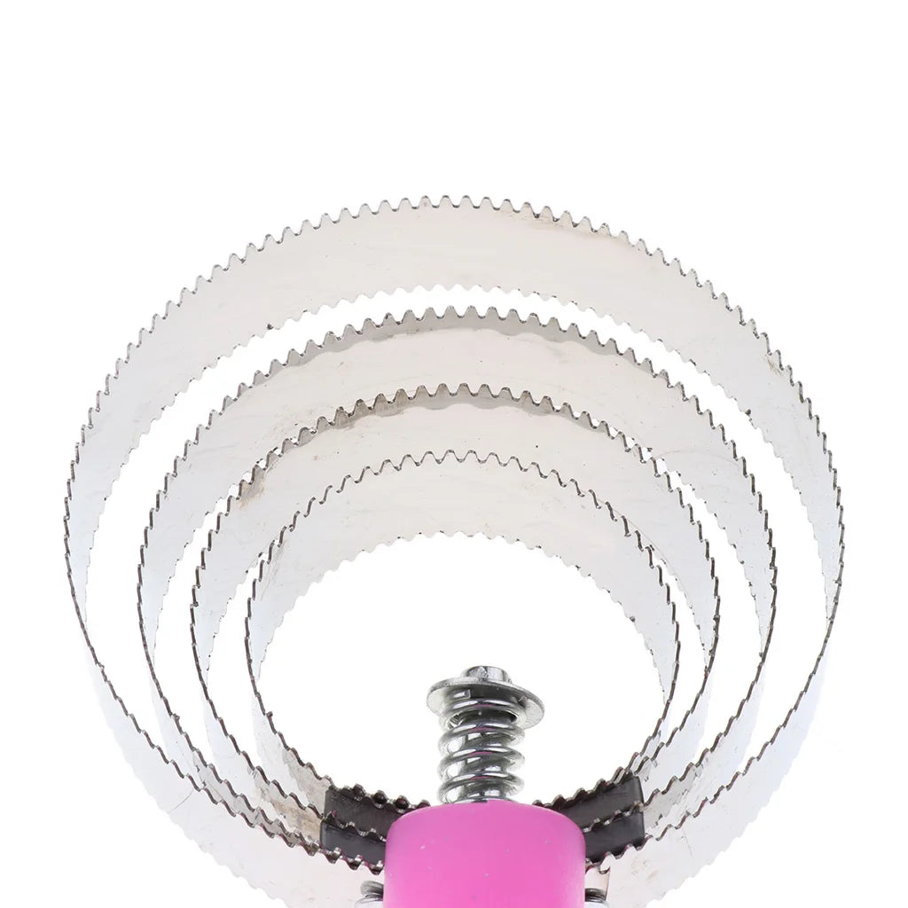 Equestrian Horse Currycomb made of stainless steel with a plastic grip handle, ideal for grooming horses, cats, and dogs.