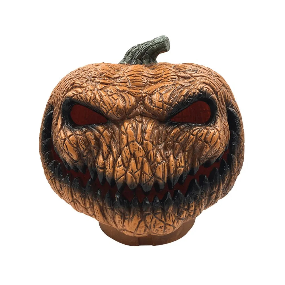 Evil Pumpkin Halloween Party Lamp glowing with a sinister design, perfect for spooky decorations.