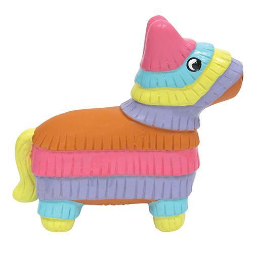 Colorful Fiesta Chew Toys shaped like Pineapple, Cactus, and Pinata, designed for safe chewing and play.