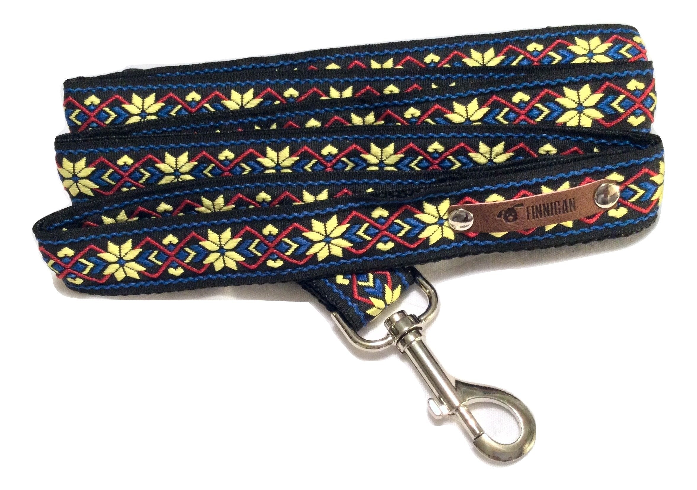 Finnigan Designer 7ft Dog Lead showcasing luxury design and durable materials, perfect for large dogs.