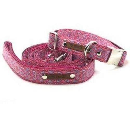 Finnigan's Designer Dog Collar No.11L, a stylish and durable collar for large dog breeds, featuring high-quality cotton fabric and adjustable design.