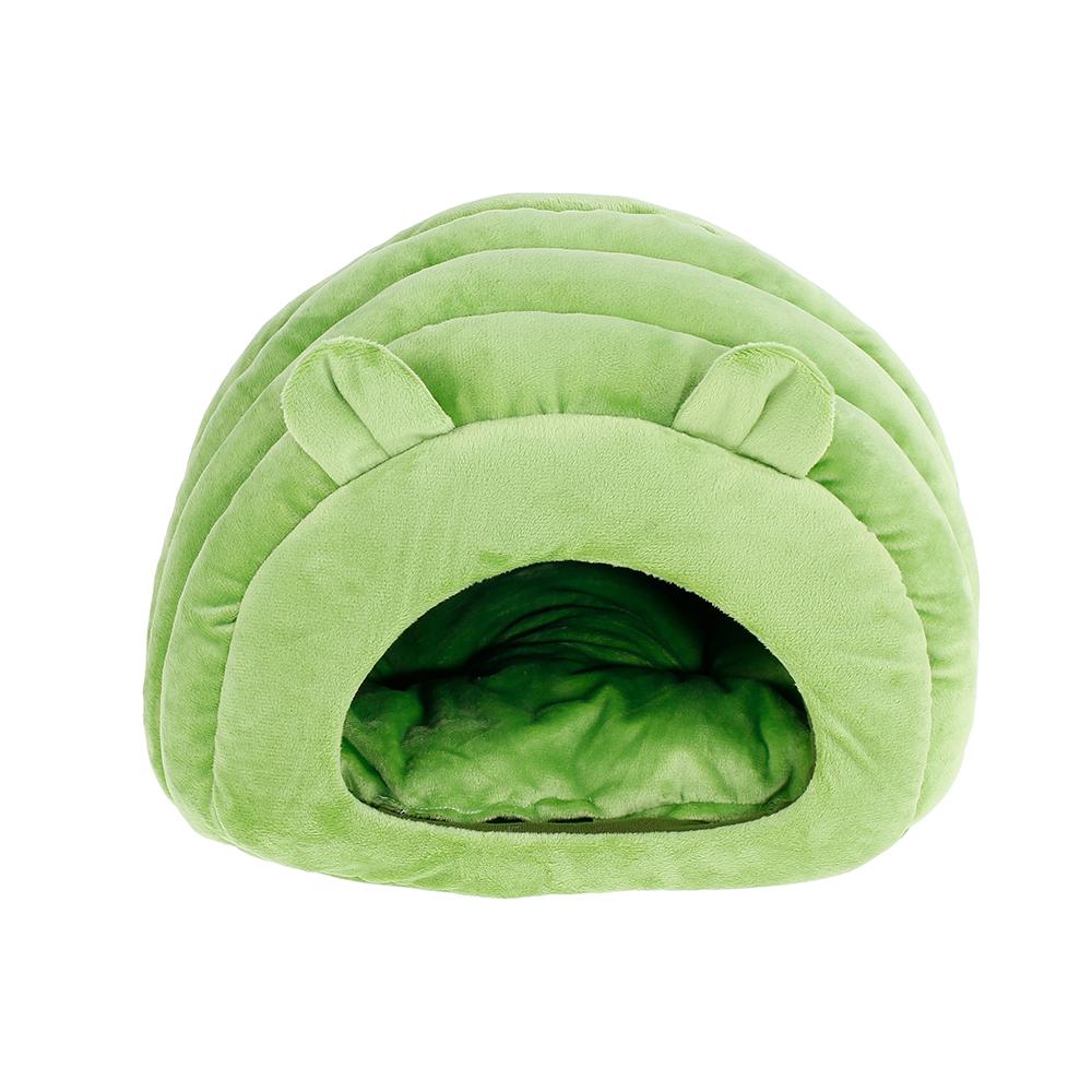 Foldable Cat Bed in a cozy design, featuring a removable mat and made from eco-friendly corduroy, perfect for small dogs and cats.