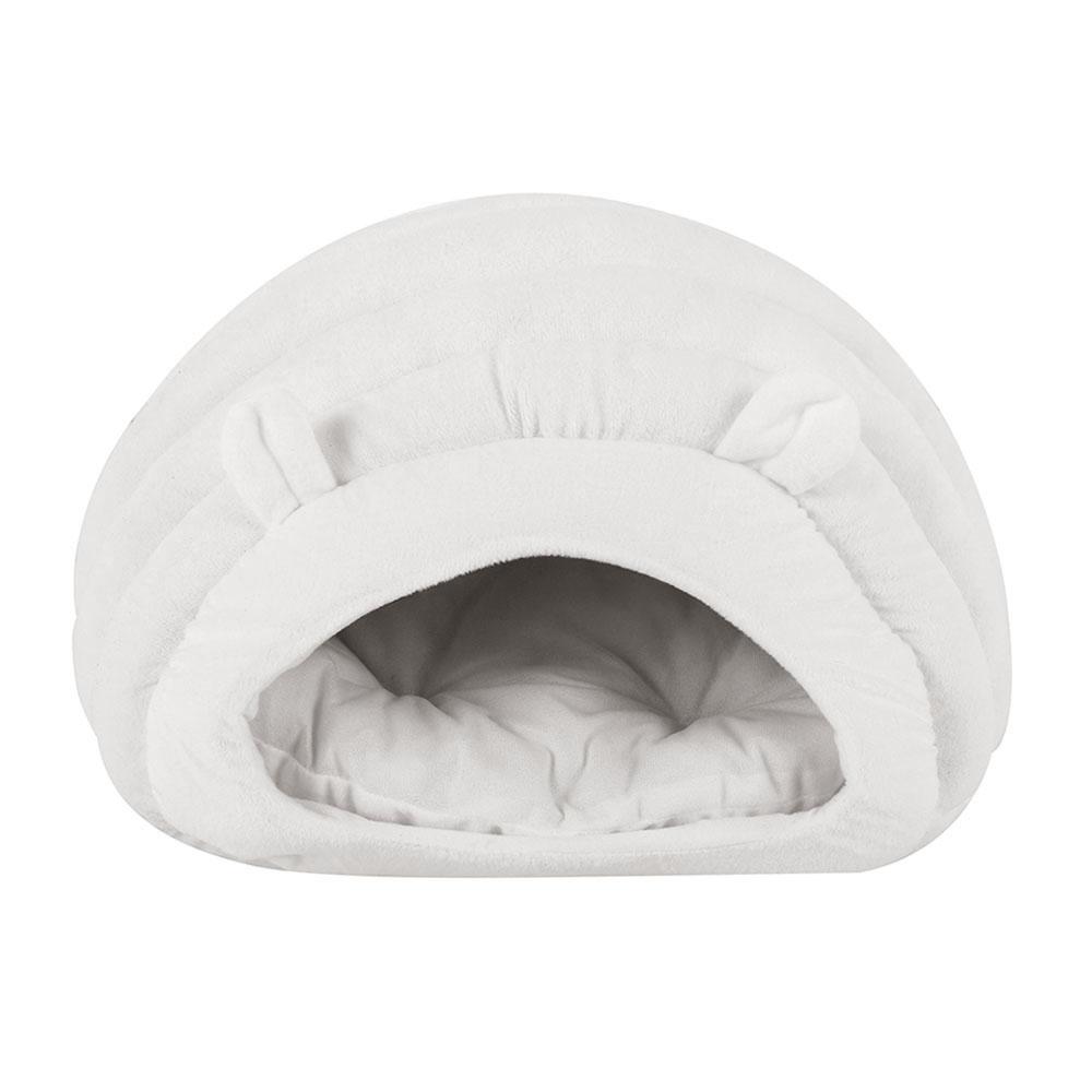 Foldable Cat Bed in a cozy design, featuring a removable mat and made from eco-friendly corduroy, perfect for small dogs and cats.