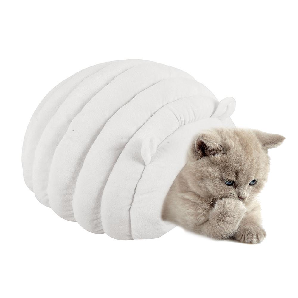 Foldable Cat Bed in a cozy design, featuring a removable mat and made from eco-friendly corduroy, perfect for small dogs and cats.