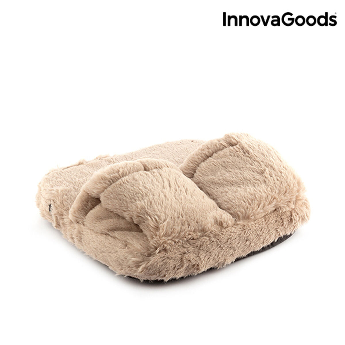 InnovaGoods Foot Massager in pink color, showcasing its ergonomic design and soft, velvety texture.
