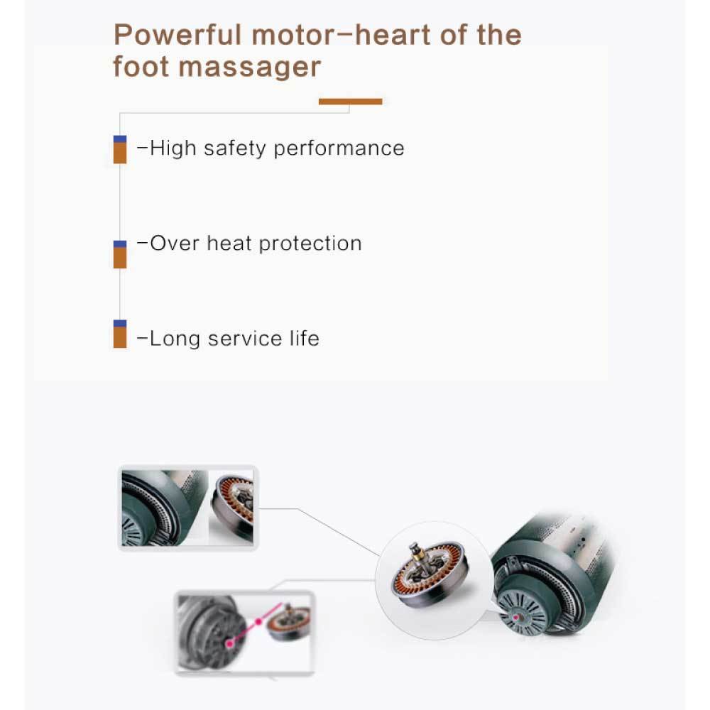 Gold 3D Shiatsu Foot Massager with heat and kneading features, designed for ultimate relaxation and comfort.