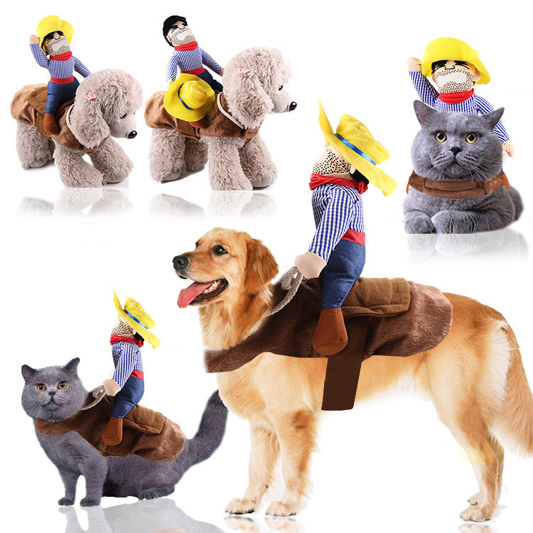A collection of funny pet outfits in various colors and designs, showcasing their playful and humorous styles.
