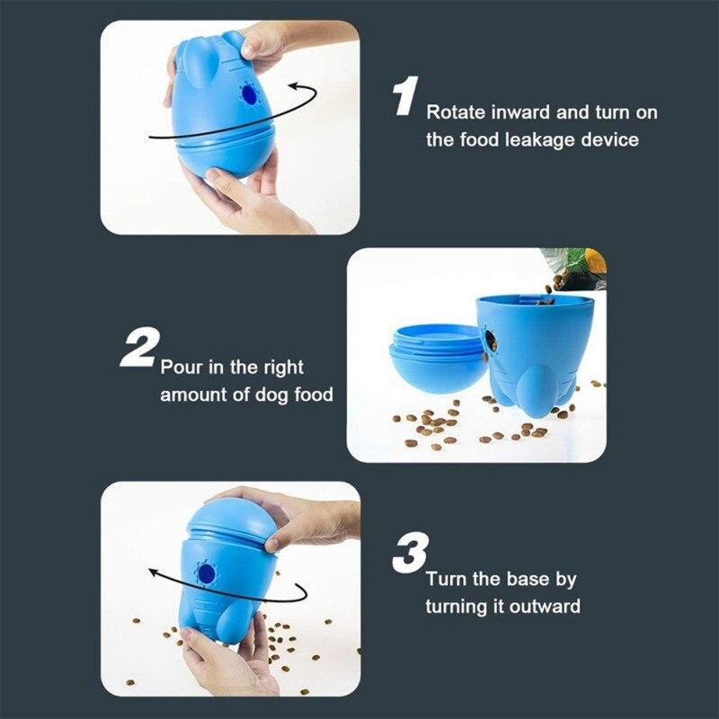 Funny Dog Toys Leakage Food Dispenser for dogs and cats, made of durable ABS material, designed for interactive play and food dispensing.