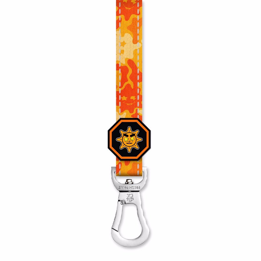 Glo Gang x Fresh Pawz leash featuring vibrant design and durable material, perfect for stylish pet owners.