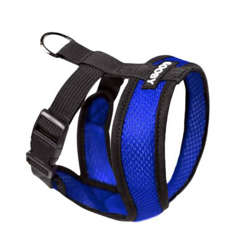 Gooby Comfort X Dog Harness in various colors with a stylish X frame design, suitable for all dog sizes.