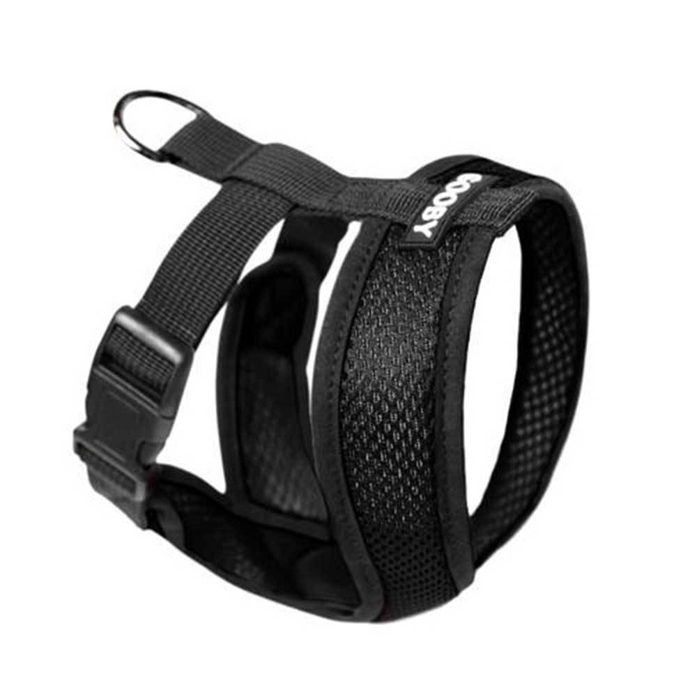 Gooby Comfort X Dog Harness in various colors with a stylish X frame design, suitable for all dog sizes.