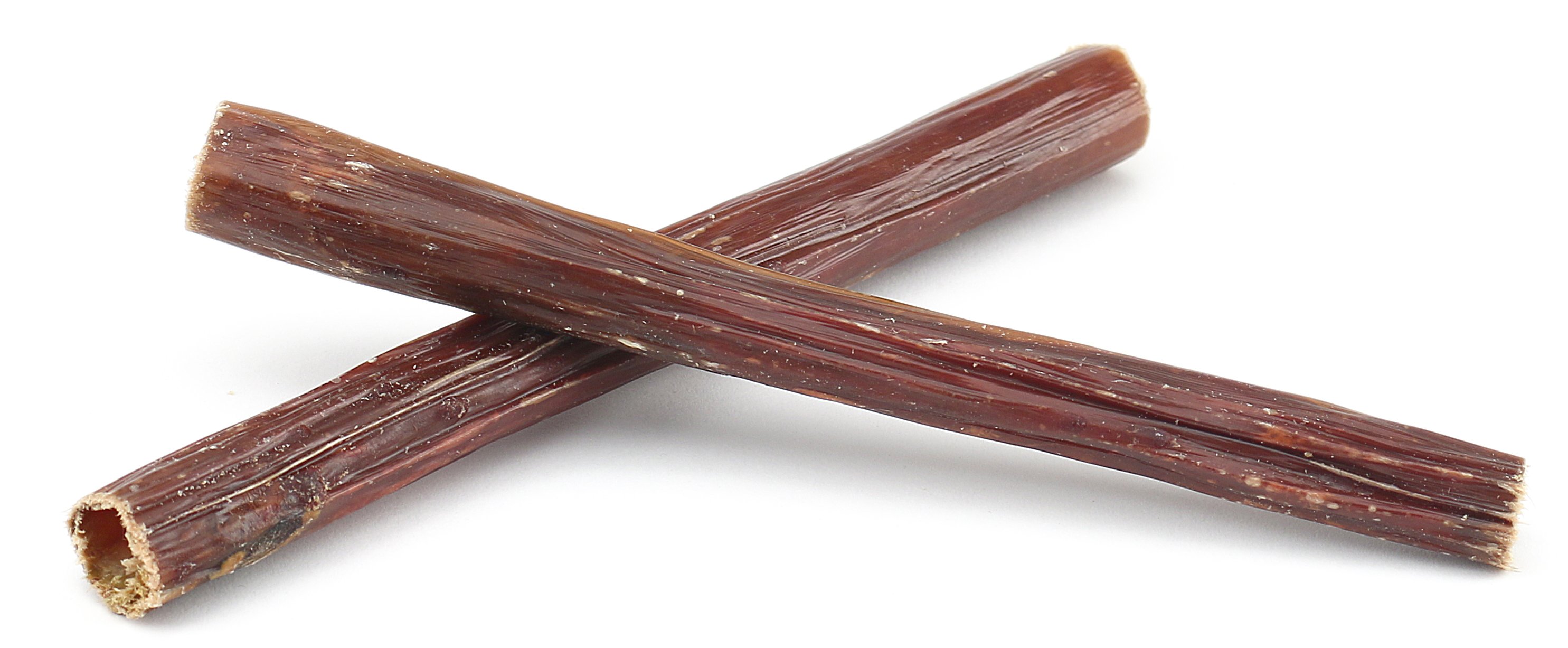 A pack of Grass-Fed Beef Gullet Sticks for dogs, showcasing their natural texture and quality.