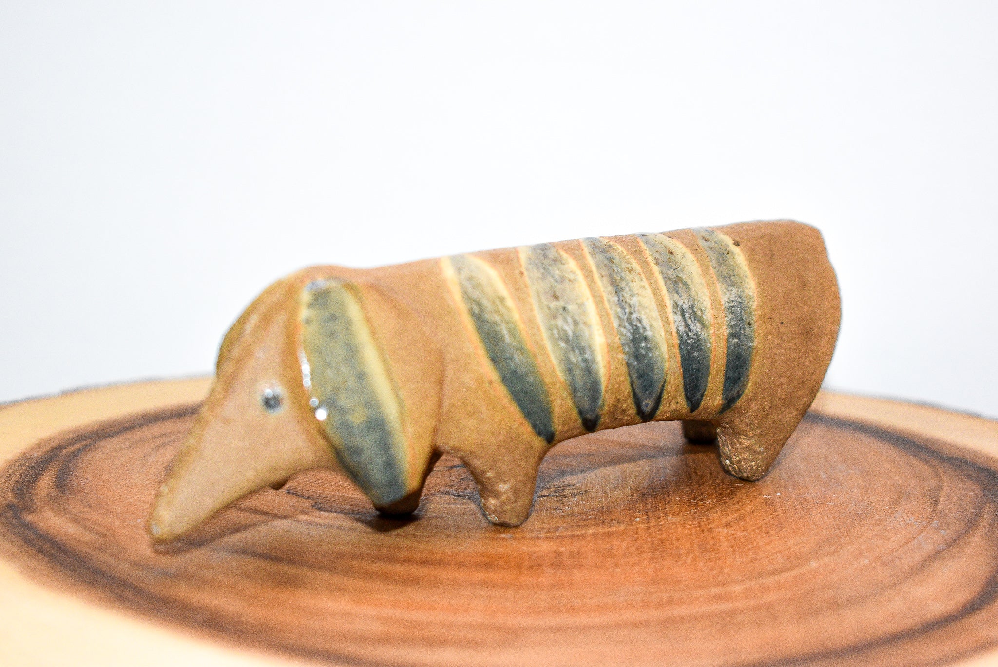 Vintage Gustavsberg Lisa Larson Dachshund Figurine made of porcelain, showcasing intricate details and a charming design.