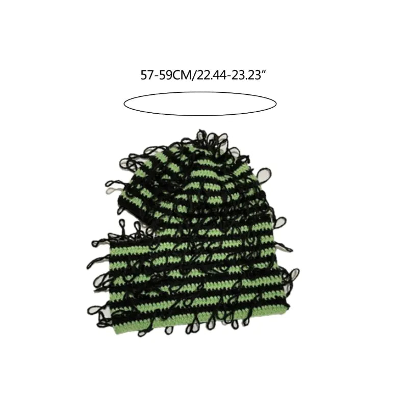 A cozy Halloween Balaclava Knit Beanie Hat featuring a playful ghost design, perfect for keeping warm during spooky festivities.