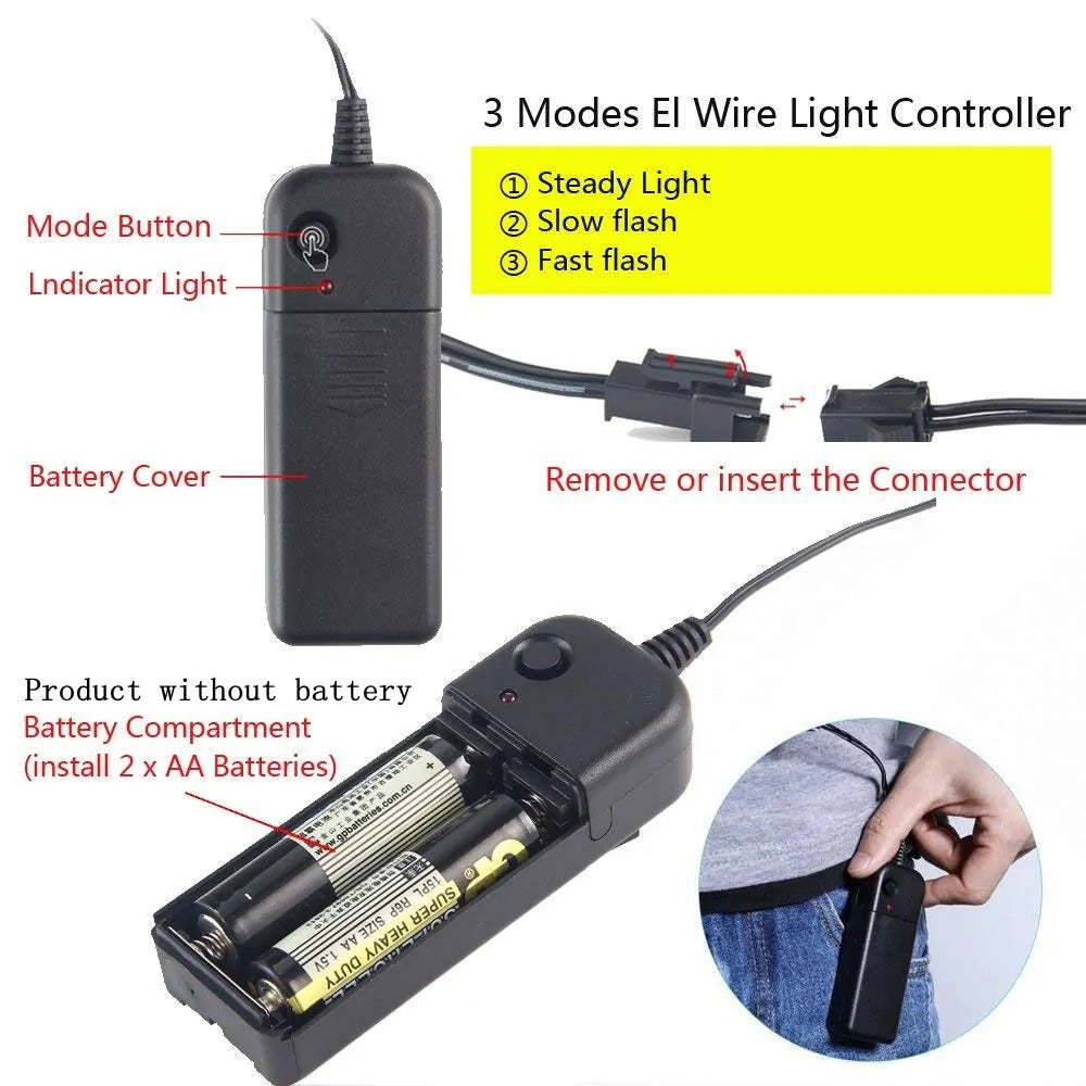 A vibrant Halloween LED Mask glowing in various light modes, showcasing its unique design and high-quality materials.