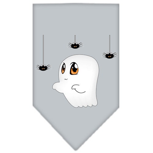 Halloween pet bandana featuring Sammy the Ghost design, perfect for dogs of all sizes, showcasing a festive and cute look.