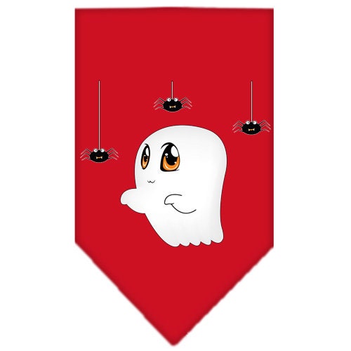 Halloween pet bandana featuring Sammy the Ghost design, perfect for dogs of all sizes, showcasing a festive and cute look.