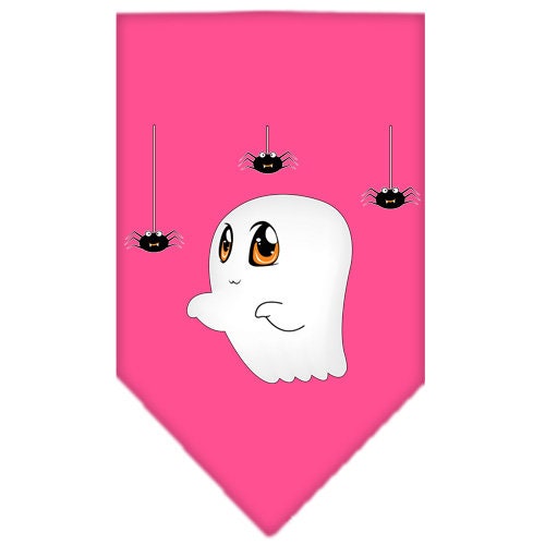 Halloween pet bandana featuring Sammy the Ghost design, perfect for dogs of all sizes, showcasing a festive and cute look.