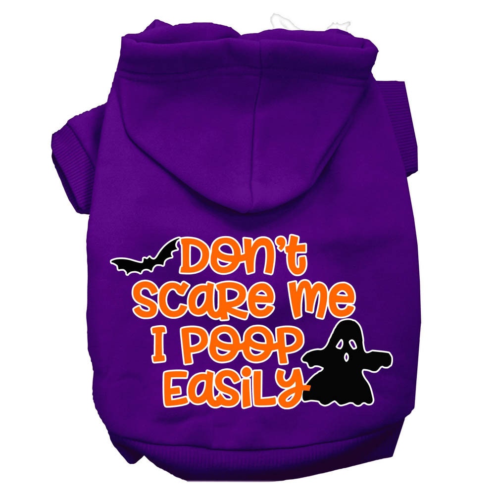 A cozy Halloween hoodie for pets featuring a humorous print, perfect for dogs and cats.