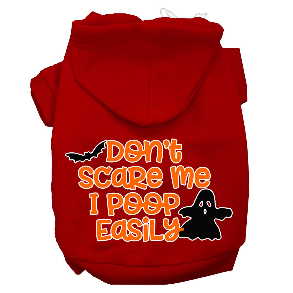A cozy Halloween hoodie for pets featuring a humorous print, perfect for dogs and cats.