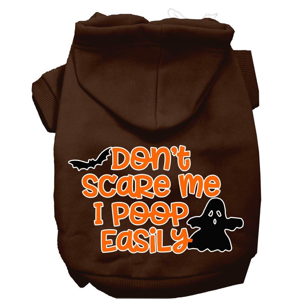 A cozy Halloween hoodie for pets featuring a humorous print, perfect for dogs and cats.