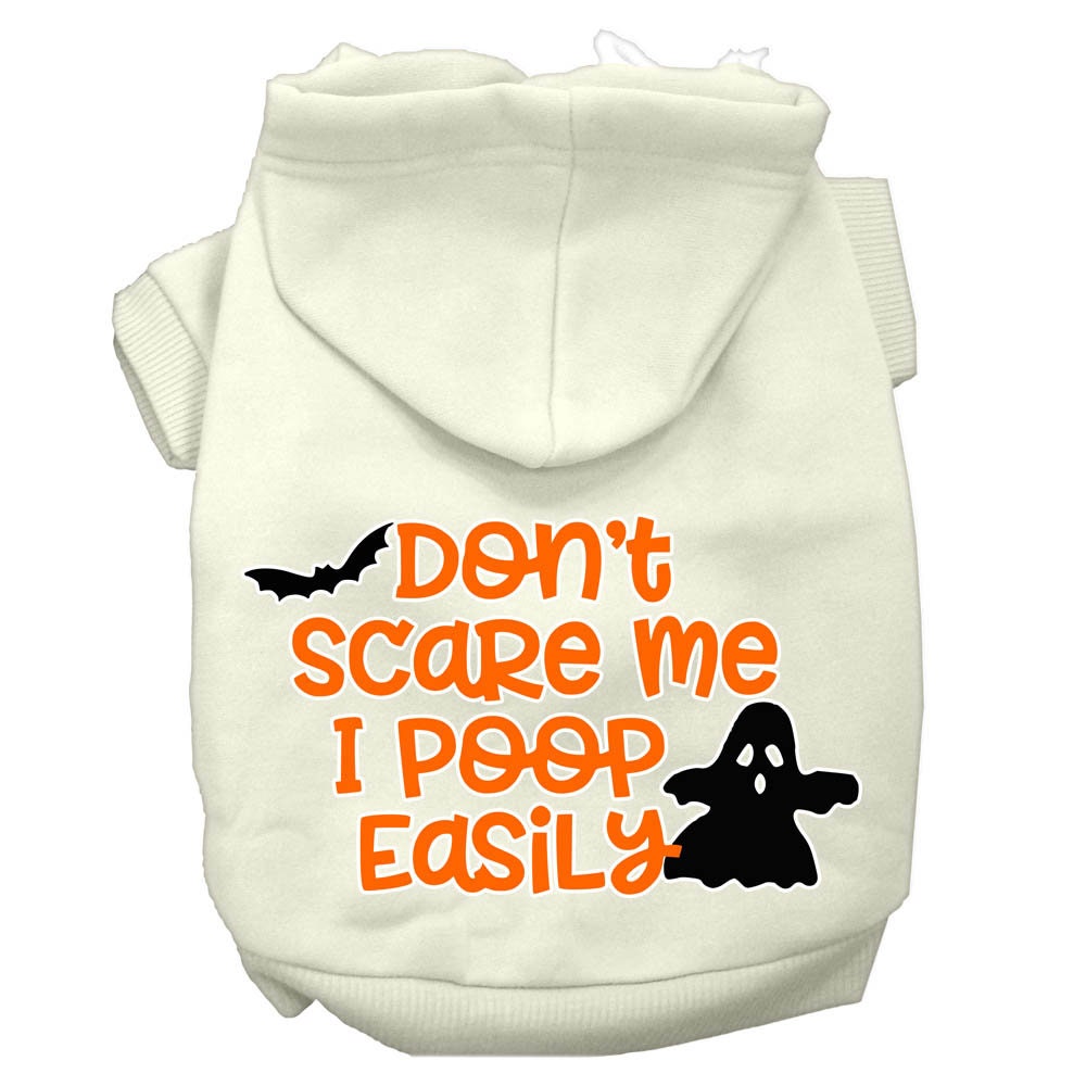 A cozy Halloween hoodie for pets featuring a humorous print, perfect for dogs and cats.