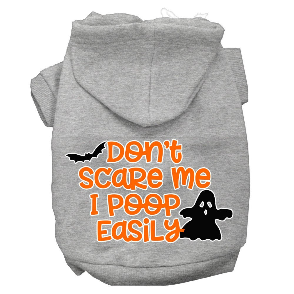 A cozy Halloween hoodie for pets featuring a humorous print, perfect for dogs and cats.