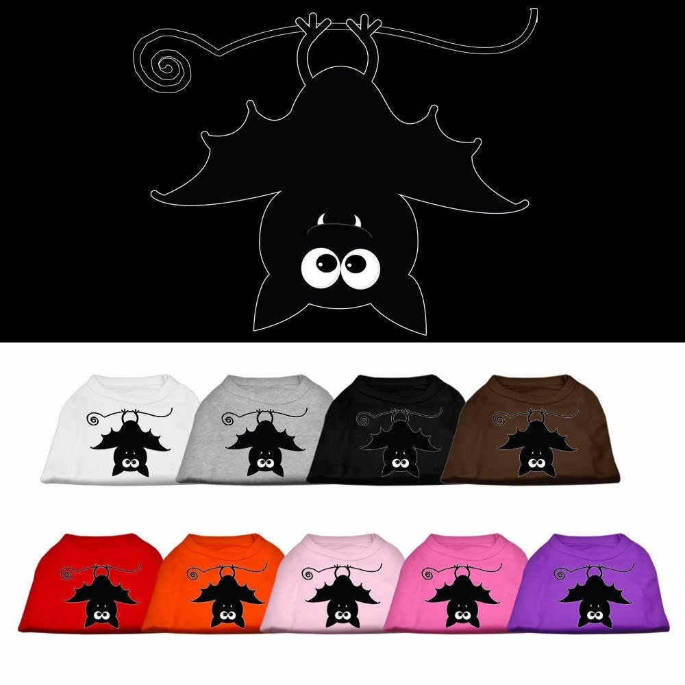 A cute Halloween shirt for pets featuring 'Batsy the Bat' design, perfect for dogs and cats.