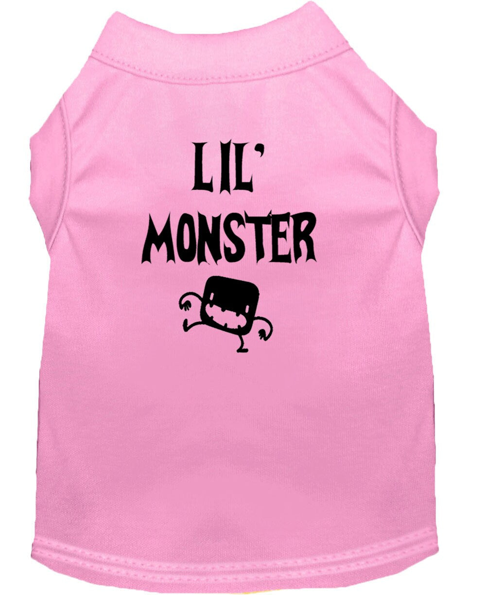 A soft and comfy Halloween shirt for pets featuring a 'Lil Monster' design, perfect for dogs and cats.