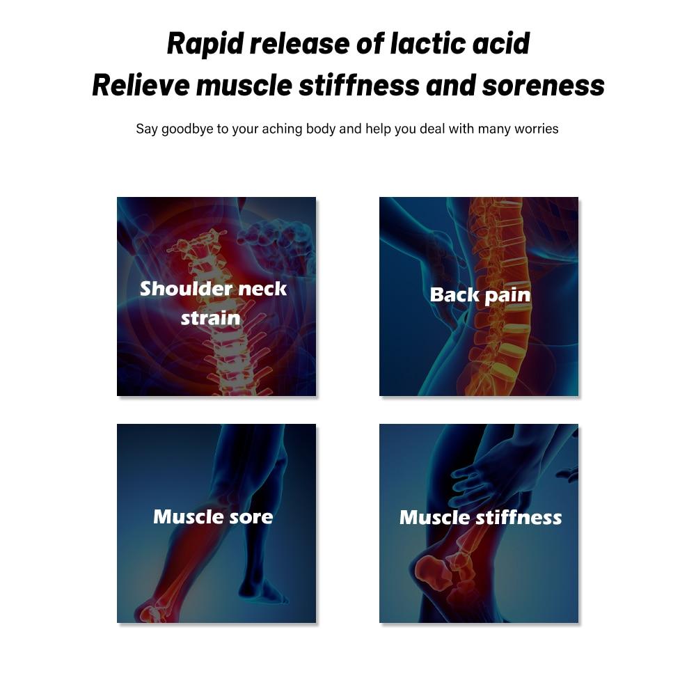 High Quality 6 Speeds Handheld Massager with four interchangeable heads and a sleek design for effective muscle relaxation.