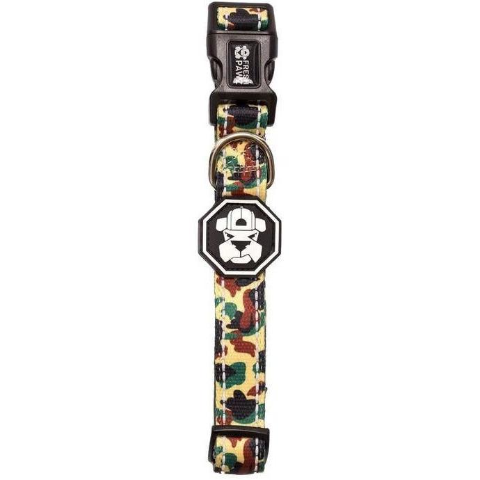 Hype Camo Collar featuring neoprene padding and a stylish camo design, perfect for dogs of all sizes.
