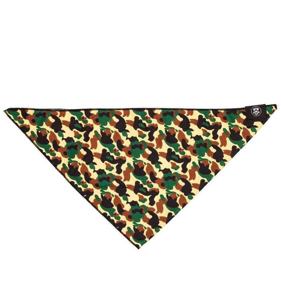 Hype Camo Cooling Bandanna for dogs, featuring a stylish camo design and breathable jersey mesh fabric.
