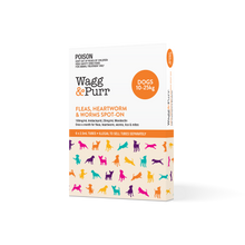 Imidacloprid Moxidectin Spot On treatment for dogs 10-25kg, featuring a sleek packaging design with clear dosage instructions.