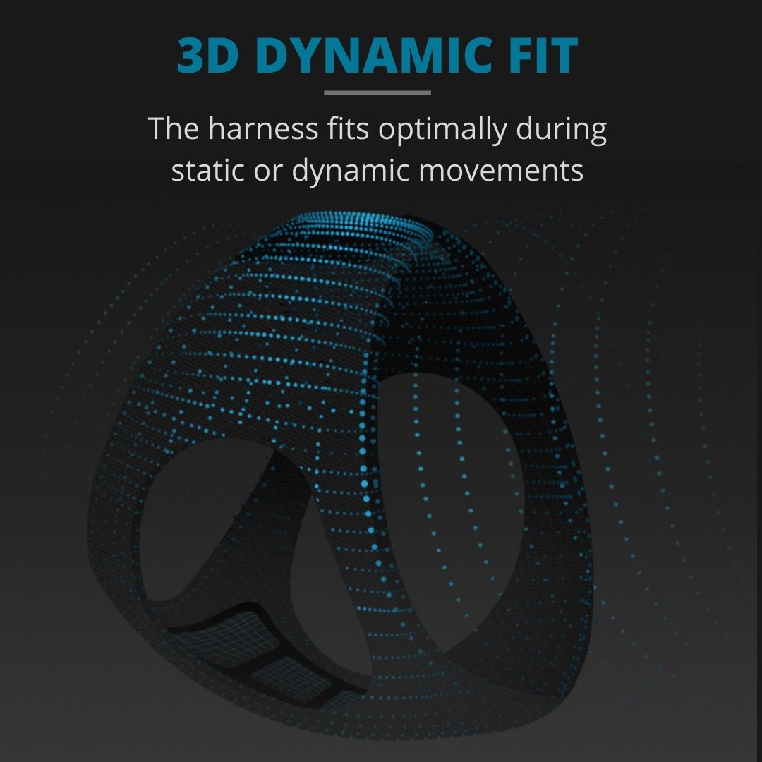 Instachew PETKIT Air Fly Dog Harness in black, showcasing its breathable mesh and soft chest cushion for comfort.