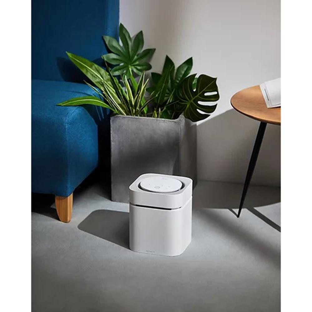 Instachew PETKIT Air Magicube Smart Odor Eliminator in white, designed for pet odor removal with a remote control app.