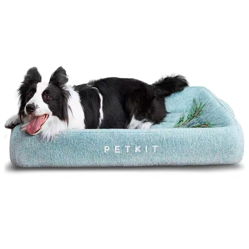 Instachew PETKIT Deep Sleep All Season Bed for pets, featuring bamboo charcoal memory foam and a stylish design for comfort and support.