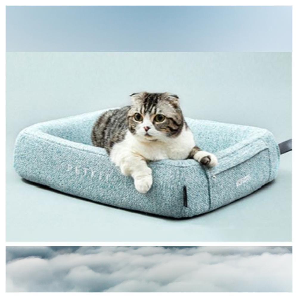 Instachew PETKIT Deep Sleep All Season Bed for pets, featuring bamboo charcoal memory foam and a stylish design for comfort and support.