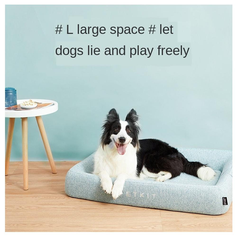 Instachew PETKIT Deep Sleep All Season Bed for pets, featuring bamboo charcoal memory foam and a stylish design for comfort and support.