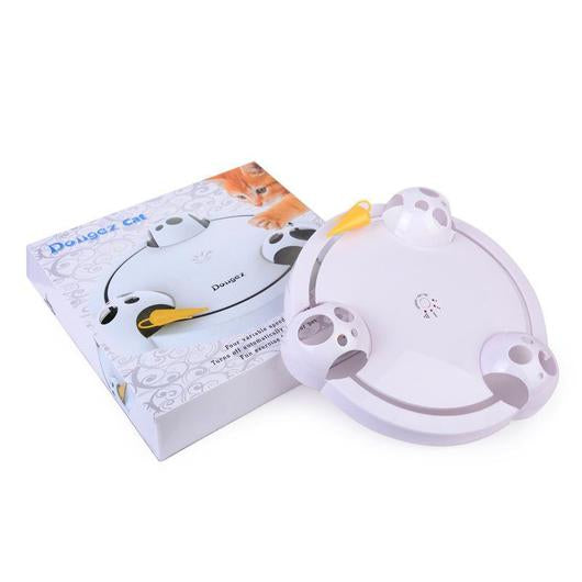 Interactive Mouse Pounce Cat Toy featuring a mouse hiding in cheese, designed for engaging cat play.