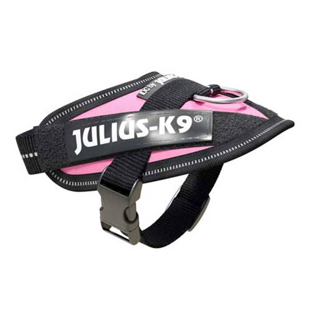 Julius-K9 IDC-Powerharness for Dogs in Pink, showcasing its durable design and adjustable straps.