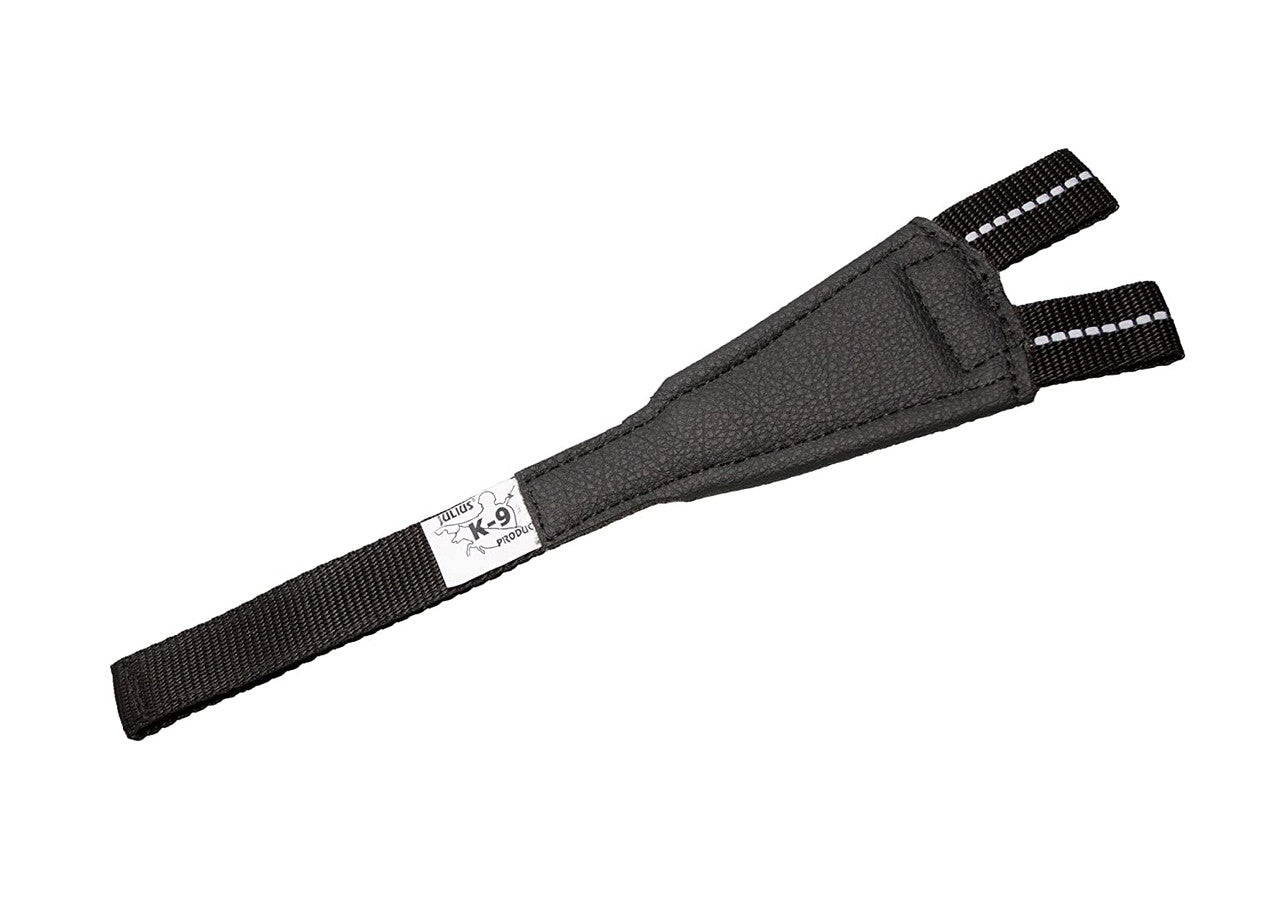 Julius-K9 Y Belt made of neoprene material, designed for Powerharness, featuring reflective elements for visibility and comfort.