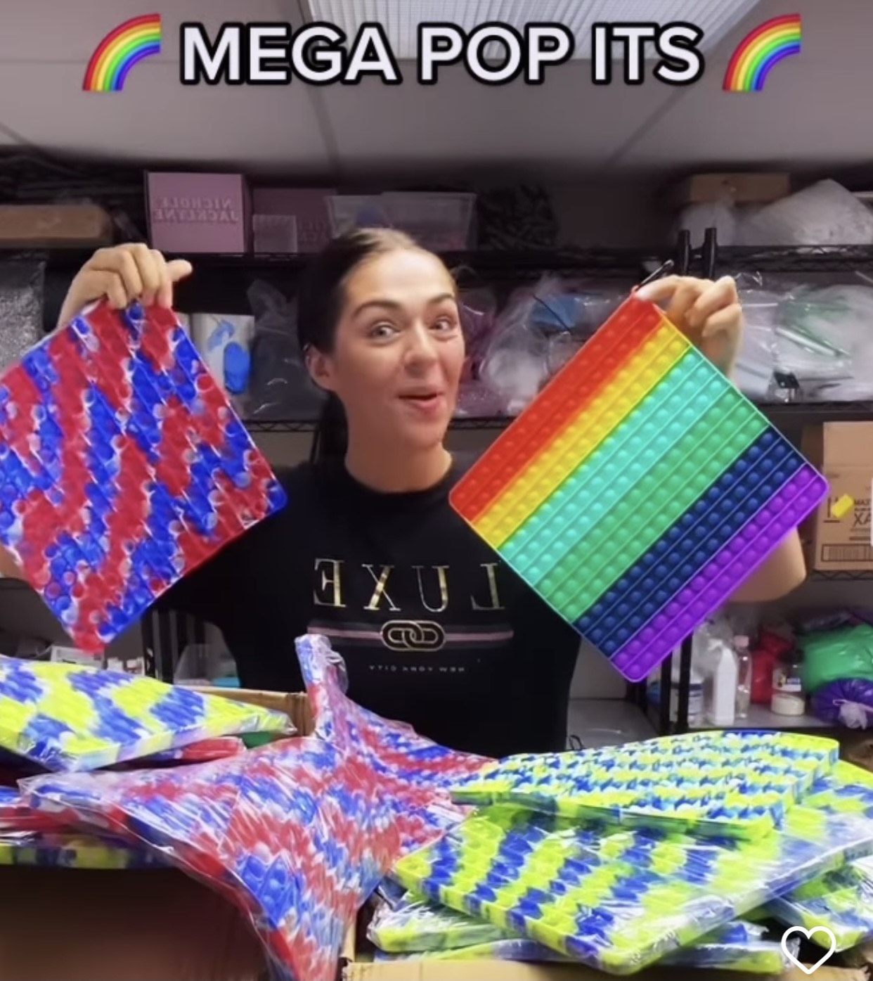 A colorful Jumbo Push Pop Fidget Toy shaped like dinosaurs, made from durable silicone, showcasing its popping bubbles.