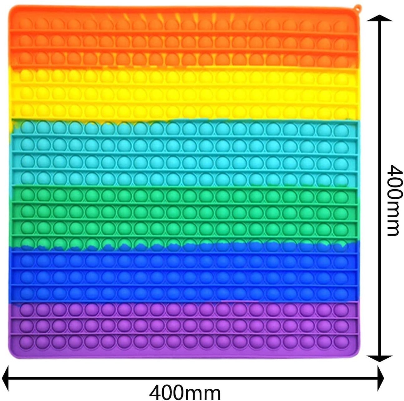 Jumbo Push Pop Fidget Toy in vibrant colors, showcasing its large size and bubble-popping features, perfect for sensory play.
