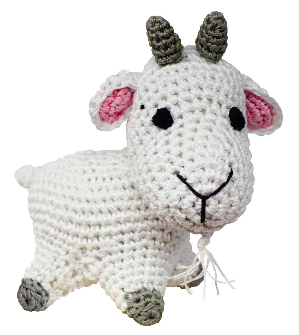 Knit Knacks Organic Cotton Pet & Dog Toys featuring Easter designs including bunnies, duck, lambs, and goat, perfect for small to medium dogs.